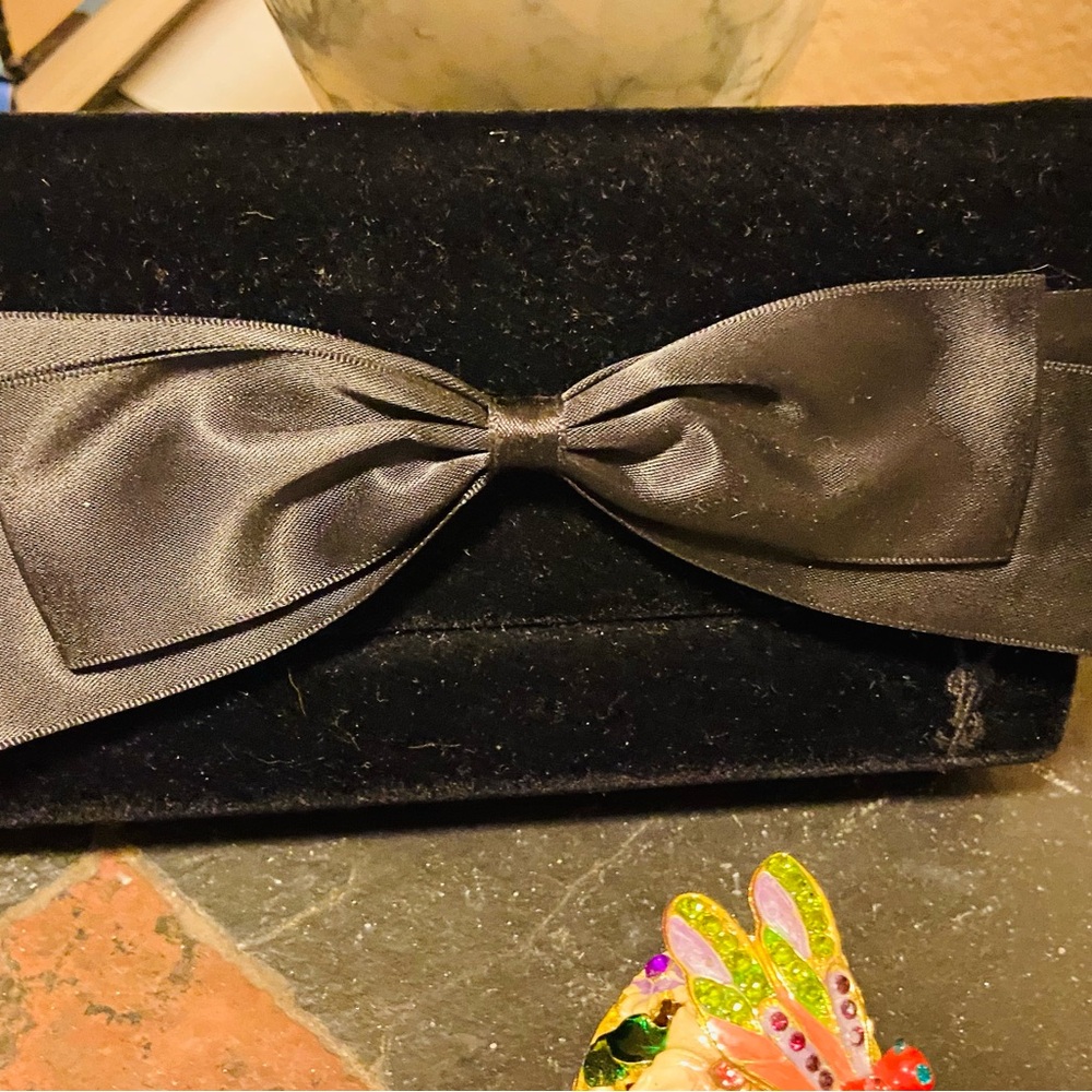 Black YSL clutch